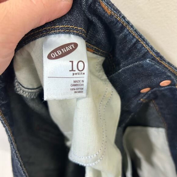 Old Navy Women’s Size 10 Petite Dark Wash Drawstring Denim Jean Skirt Y2K - Picture 4 of 5